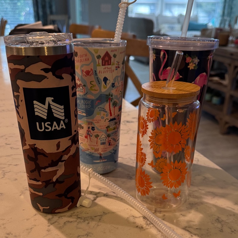 Assorted Tumblers, Vera Bradley, Spartina